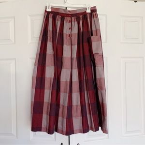 SOLD VTG Union Made Crazy Horse western cowgirl midi skirt with pockets
